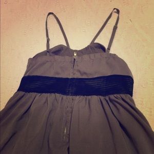 Gray and black cocktail dress!